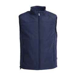 Sestri Vest Herr Mörkblå Plus Size