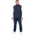 Sestri Vest Herr Mörkblå Plus Size
