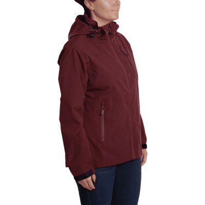 Seattle Regnjacka Dam Vinröd 