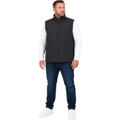 Sestri Vest Herr Svart Plus Size