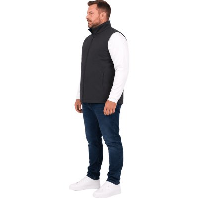 Sestri Vest Herr Svart Plus Size