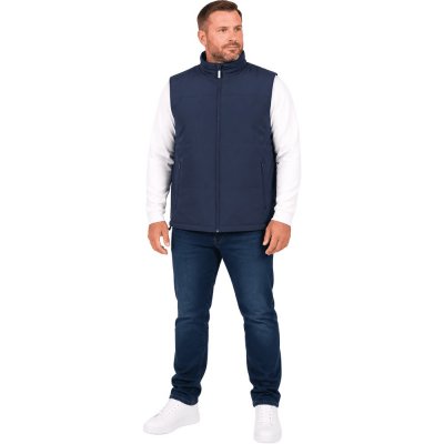 Sestri Vest Herr Mörkblå Plus Size