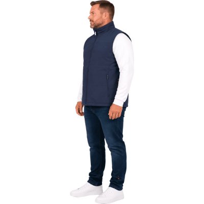Sestri Vest Herr Mörkblå Plus Size