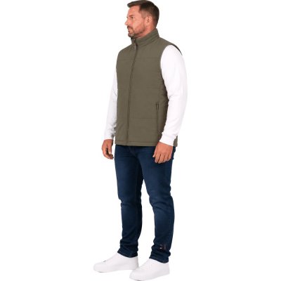 Sestri Vest Herr Grön Plus Size