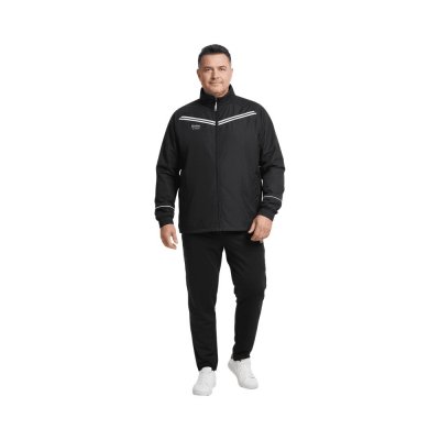 Walker Träningsjacka Herr Svart Plus Size